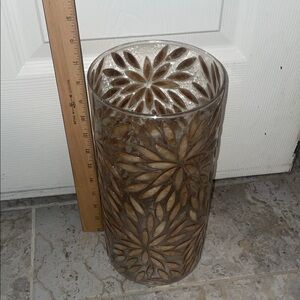 Elegant Brown Glass Vase